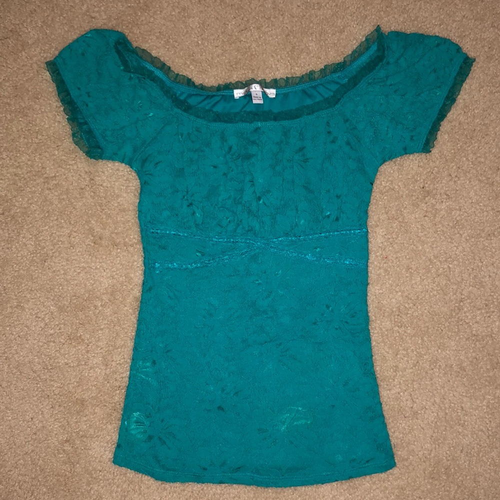 Teal girls top size S